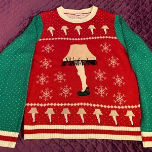 Leg Lamp Ugly Christmas Sweater